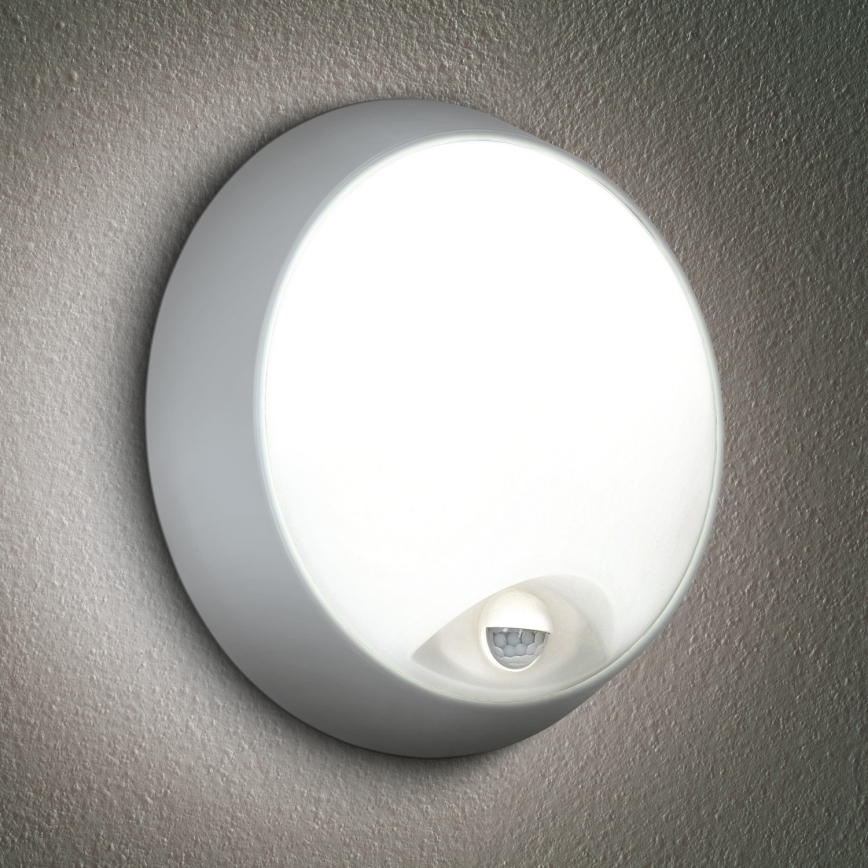 Brilagi - Applique murale extérieure avec détecteur 2en1 BULKHEAD LED/20W/230V IP65