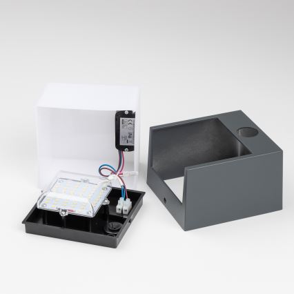 Brilagi- Applique murale extérieure avec détecteur TERNI LED/12W/230V anthracite IP44