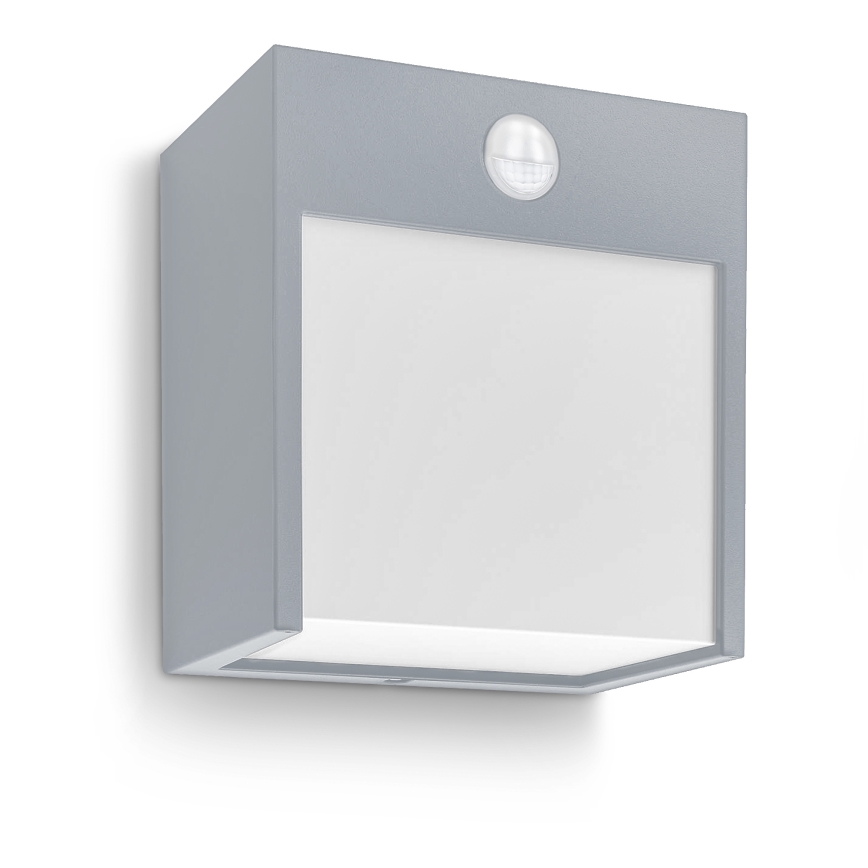 Brilagi - Applique murale extérieure avec détecteur TERNI LED/12W/230V gris IP44