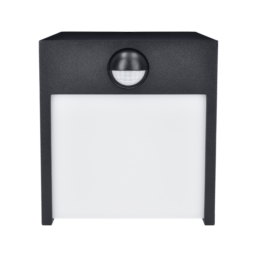 Brilagi-Applique murale extérieure avec détecteur TERNI LED/12W/230V noir IP44