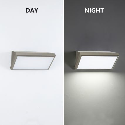 Brilagi - Applique murale extérieure avec détecteur TRIANGLE LED/20W/230V gris IP65
