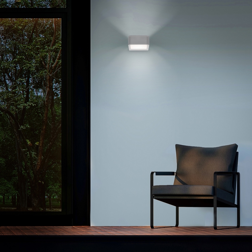 Brilagi - Applique murale extérieure BARI LED/7W/230V 3000/4000/6000K blanc IP54