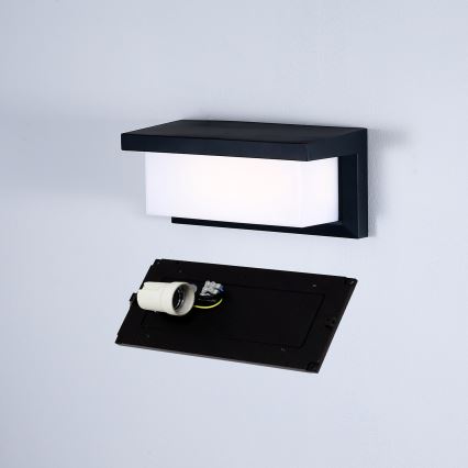 Brilagi - Applique murale extérieure BRICKY 1xE27/60W/230V noir IP54
