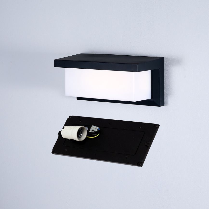 Brilagi - Applique murale extérieure BRICKY 1xE27/60W/230V noir IP54