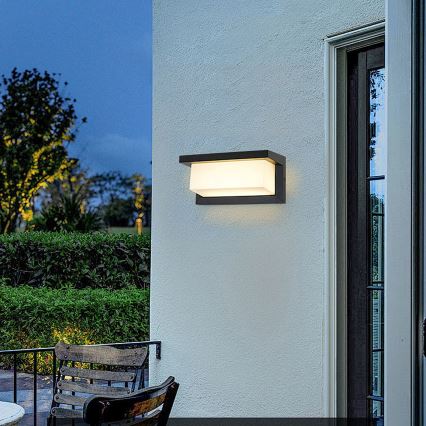 Brilagi - Applique murale extérieure BRICKY LED/12W/230V noir IP54