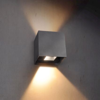 Brilagi - Applique murale extérieure CUBE LED/6W/230V anthracite IP54