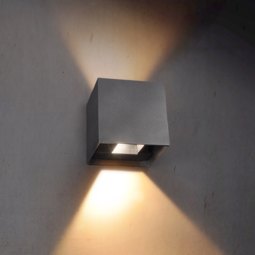Brilagi - Applique murale extérieure CUBE LED/6W/230V anthracite IP54