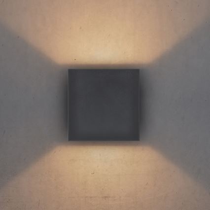 Brilagi - Applique murale extérieure CUBE LED/6W/230V anthracite IP54