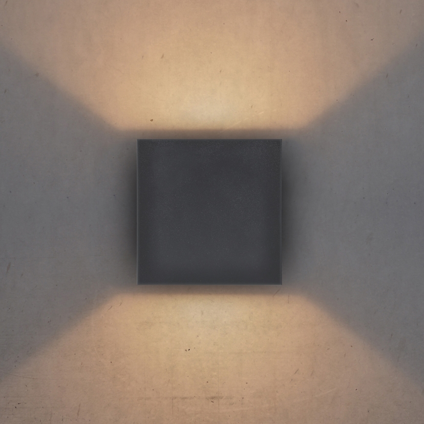 Brilagi - Applique murale extérieure CUBE LED/6W/230V anthracite IP54