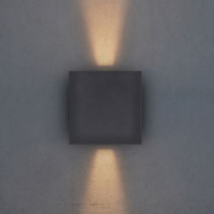 Brilagi - Applique murale extérieure CUBE LED/6W/230V anthracite IP54