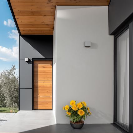 Brilagi - Applique murale extérieure CUBE LED/6W/230V gris IP54