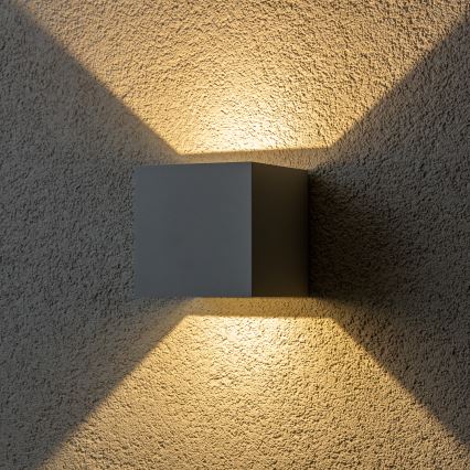 Brilagi - Applique murale extérieure CUBE LED/6W/230V gris IP54