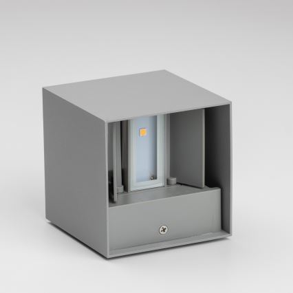 Brilagi - Applique murale extérieure CUBE LED/6W/230V gris IP54
