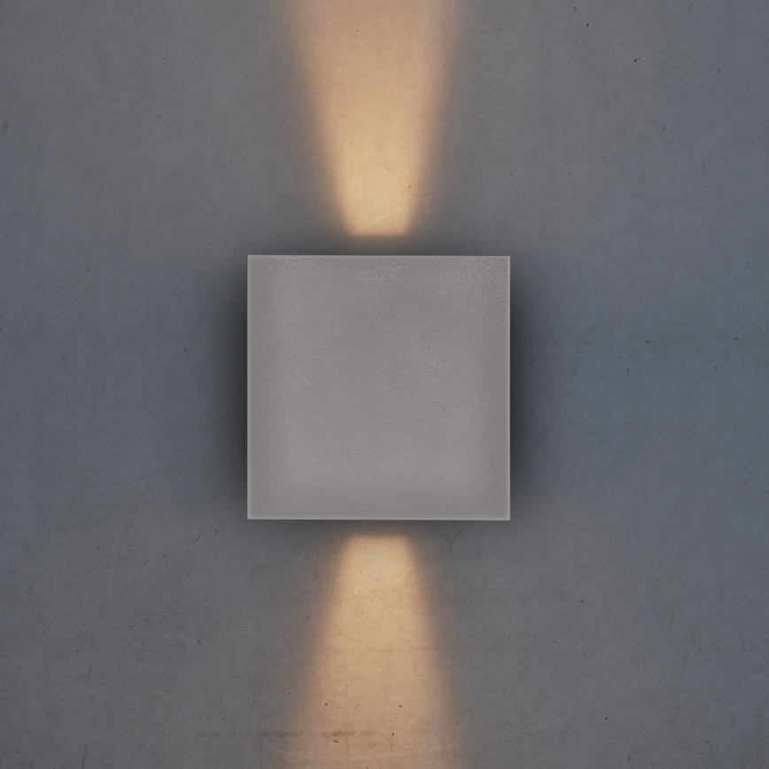 Brilagi - Applique murale extérieure CUBE LED/6W/230V gris IP54