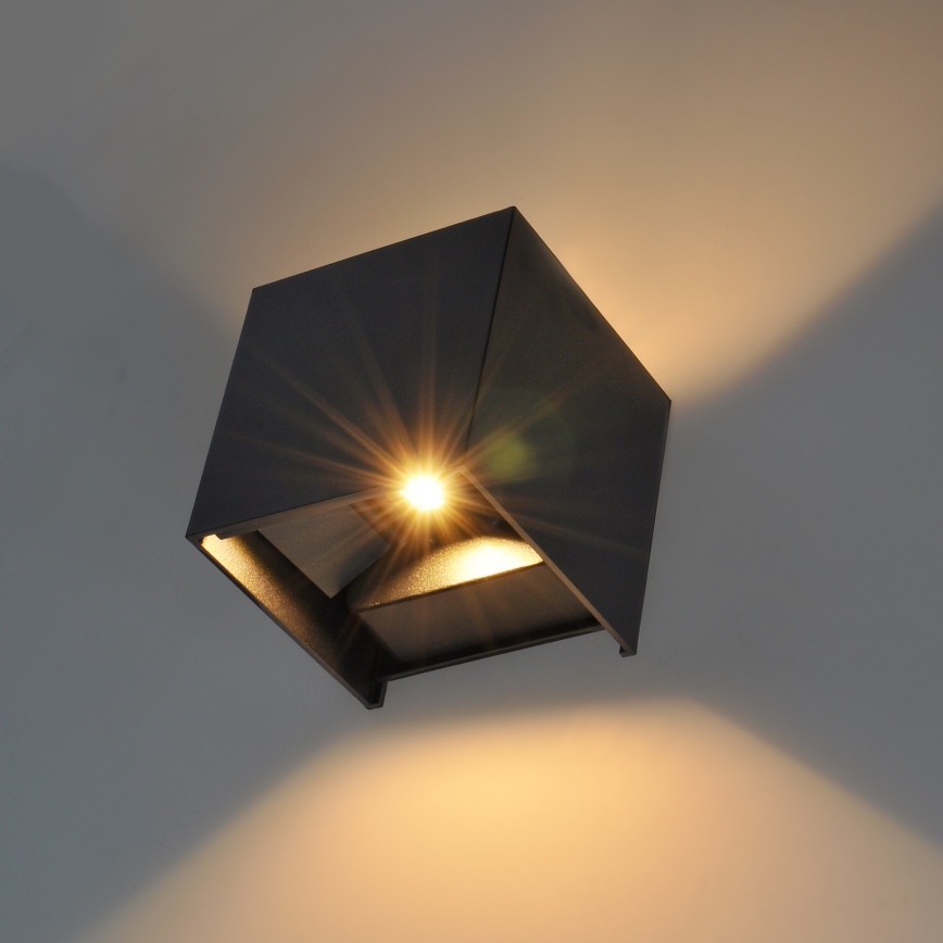 Brilagi - Applique murale extérieure CUBE LED/6W/230V IP54