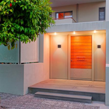 Brilagi - Applique murale extérieure CUBE LED/6W/230V marron IP54