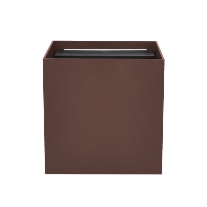 Brilagi - Applique murale extérieure CUBE LED/6W/230V marron IP54
