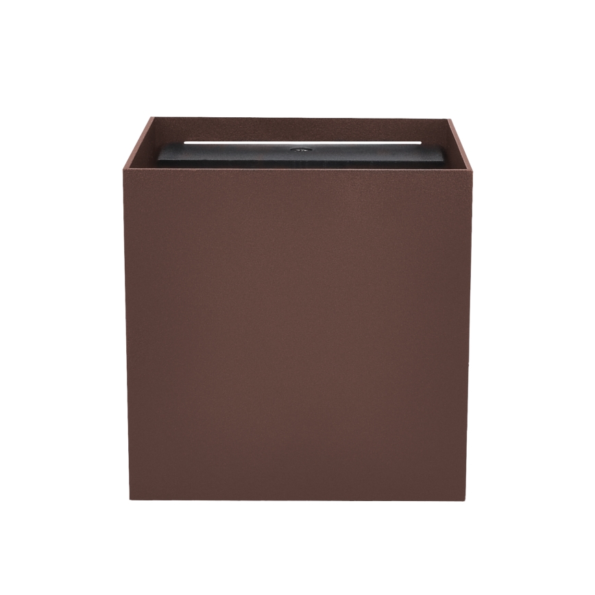 Brilagi - Applique murale extérieure CUBE LED/6W/230V marron IP54