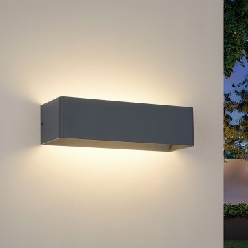 Brilagi - Applique murale extérieure DONNANI LED/12W/230V 30 cm anthracite IP44