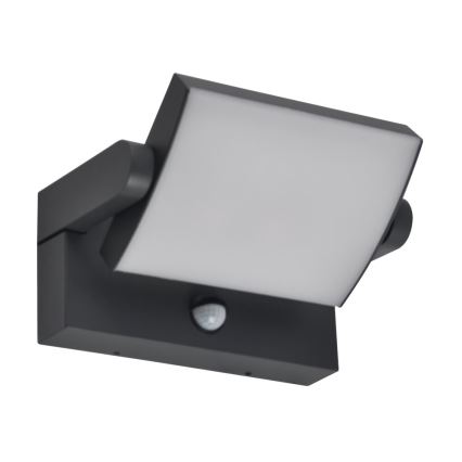 BRILAGI - Applique murale LED d'extérieur avec détecteur de mouvement et capteur crépusculaire ANKLE LED/12W/230V IP65 noire
