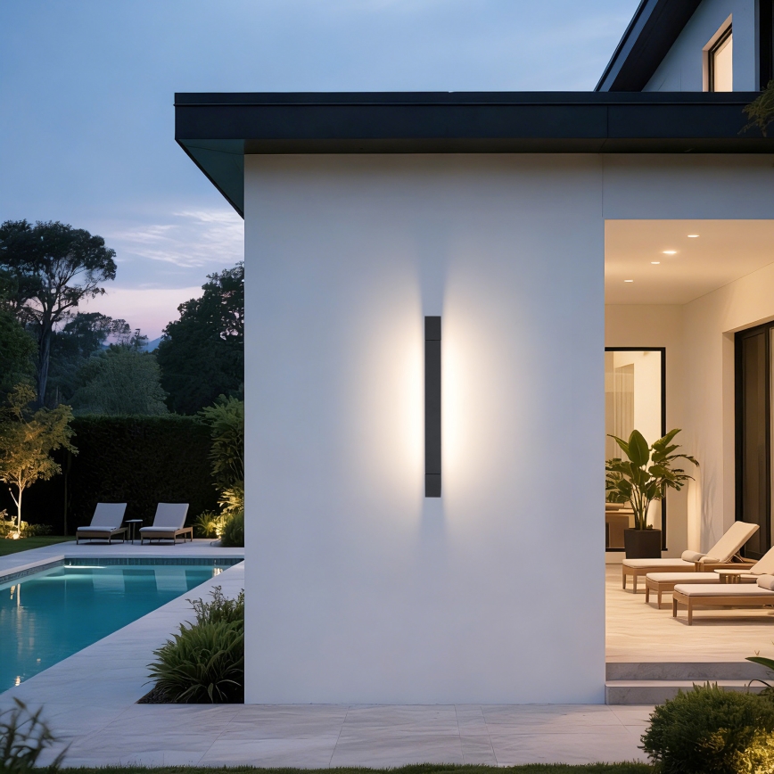 Brilagi - Applique murale d'extérieur LED AQUA LINE LED/12W/230V 45 cm IP44 anthracite IRC 90