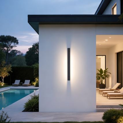 Brilagi - Applique murale d'extérieur AQUA LINE LED/18W/230V 60 cm IP44 anthracite IRC 90
