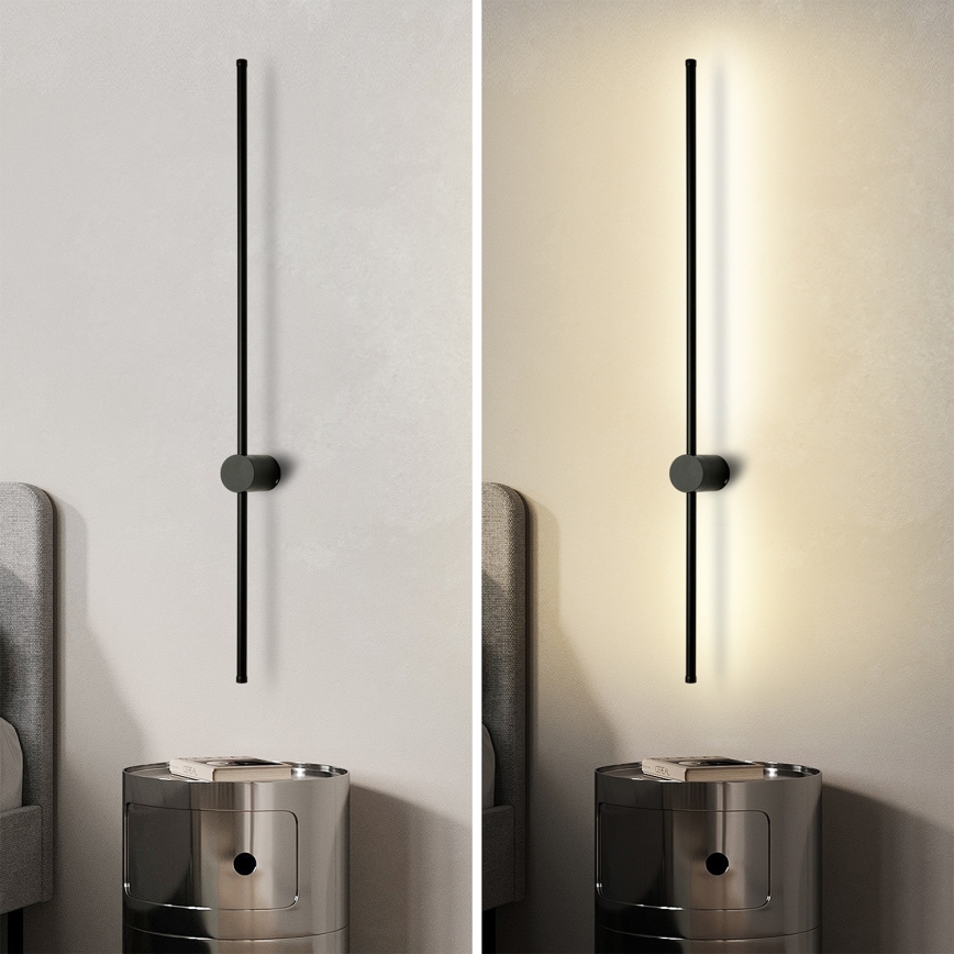 Brilagi - Applique murale d'extérieur AURA LED/20W/230V 3000K IP54 97 cm noir CRI 90