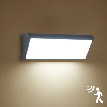 Brilagi - Applique murale extérieure LED avec capteur TRIANGLE LED/42W/230V 45 cm anthracite IP65