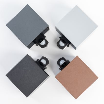 BRILAGI - Applique murale extérieure avec capteur CUBE LED/6W/230V antracite IP65