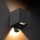 Brilagi - Applique murale extérieure LED avec détecteur CUBE LED/6W/230V noire IP65