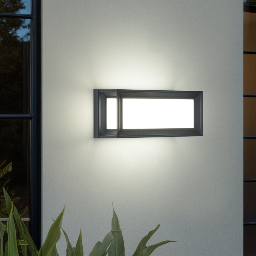 Brilagi - Applique murale LED d'extérieur avec détecteur PARKER LED/12W/230V anthracite IP44