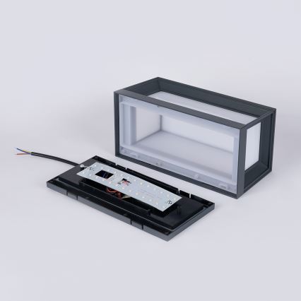 Brilagi - Applique murale LED d'extérieur avec détecteur PARKER LED/12W/230V anthracite IP44