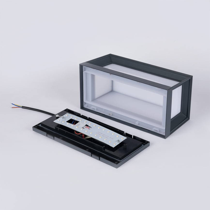 Brilagi - Applique murale LED d'extérieur avec détecteur PARKER LED/12W/230V anthracite IP44