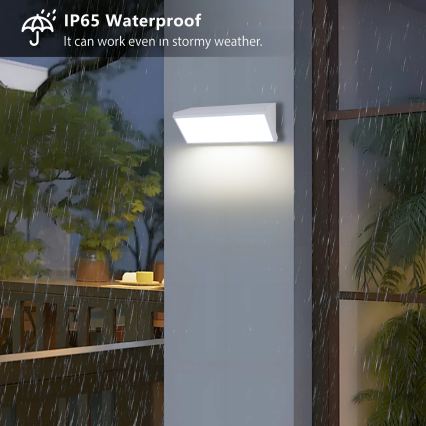 Brilagi - Applique murale d'extérieur LED avec détecteur de mouvement TRIANGLE LED/42W/230V blanc IP65