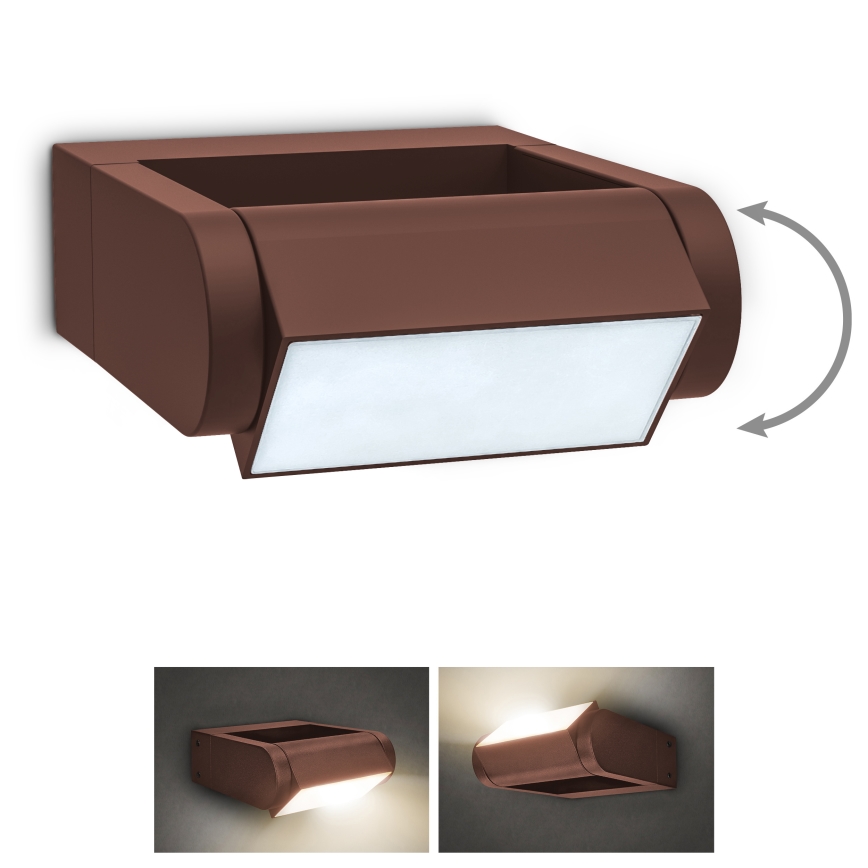 Brilagi - Applique murale extérieure LED CROTONE LED/7W/230V, marron, IP54