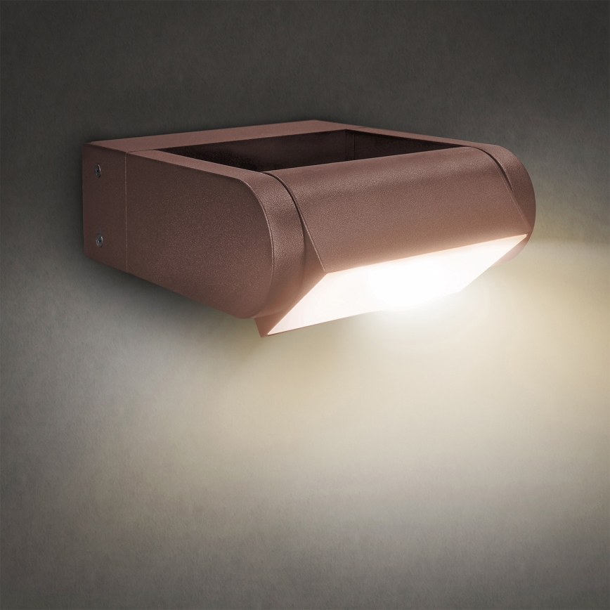 Brilagi - Applique murale extérieure LED CROTONE LED/7W/230V, marron, IP54