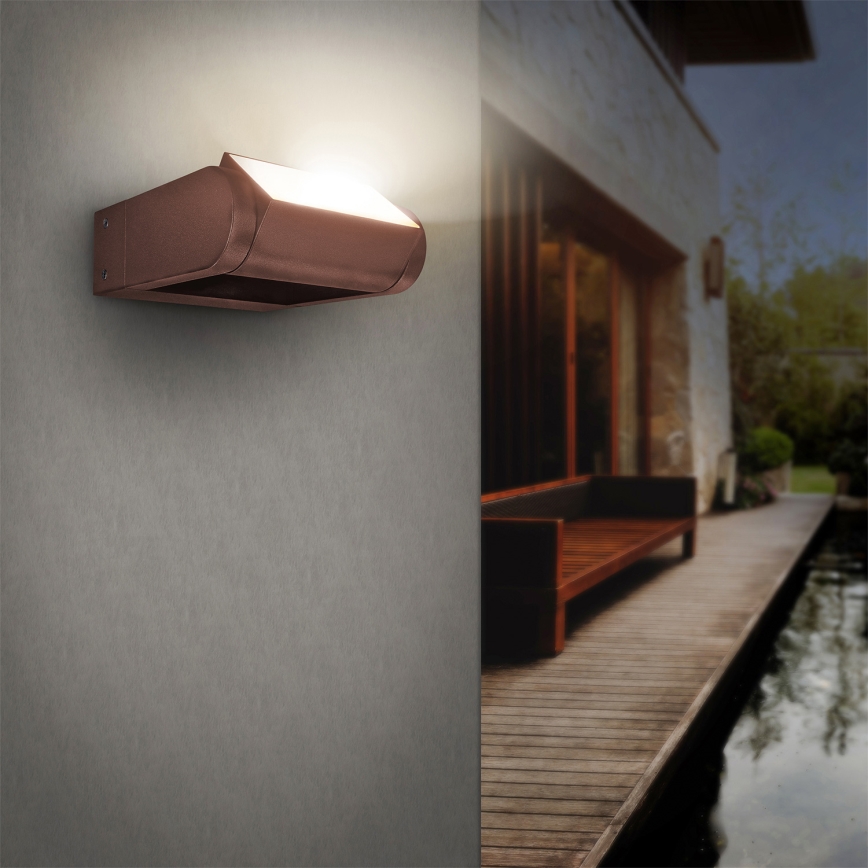 Brilagi - Applique murale extérieure LED CROTONE LED/7W/230V, marron, IP54