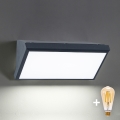 Brilagi - Applique murale extérieure LED dimmable TRIANGLE 1xE27/6W/230V 2700-6500K IP65 anthracite
