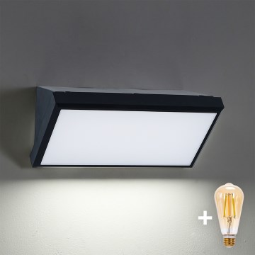 Brilagi - Applique murale extérieure LED dimmable TRIANGLE 1xE27/6W/230V 2700-6500K IP65 noir