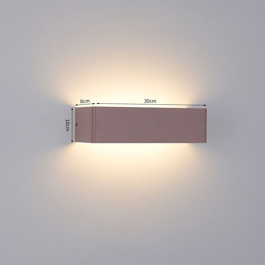 Brilagi - Applique murale extérieure LED DONNANI LED/12W/230V 30 cm marron IP44