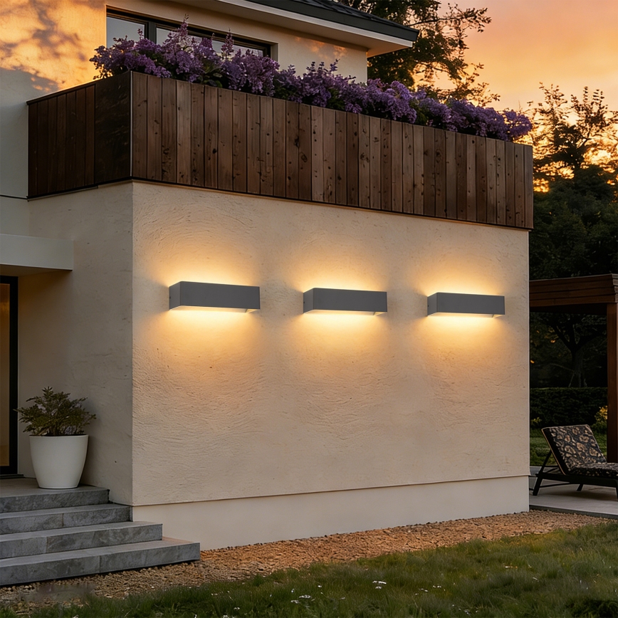 Brilagi - Applique murale extérieure LED DONNANI LED/12W/230V anthracite IP44