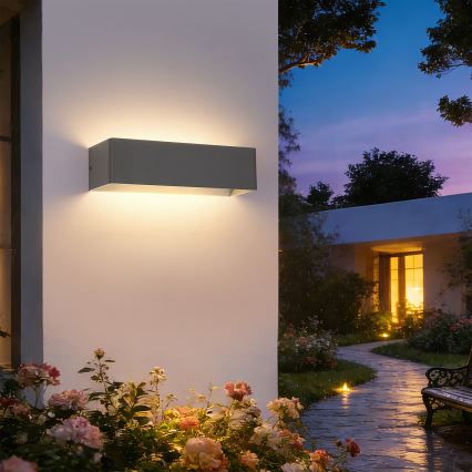 Brilagi - Applique murale extérieure LED DONNANI LED/12W/230V anthracite IP44
