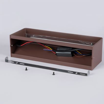 Brilagi - Applique murale extérieure LED DONNANI LED/12W/230V marron IP44