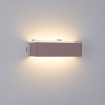 Brilagi - Applique murale extérieure LED DONNANI LED/12W/230V marron IP44