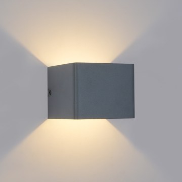 Brilagi - Applique murale extérieure LED DONNANI LED/5W/230V 10 cm anthracite IP44