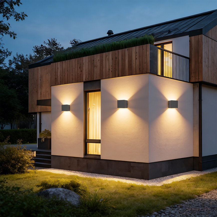 Brilagi - Applique murale extérieure LED DONNANI LED/5W/230V anthracite IP44