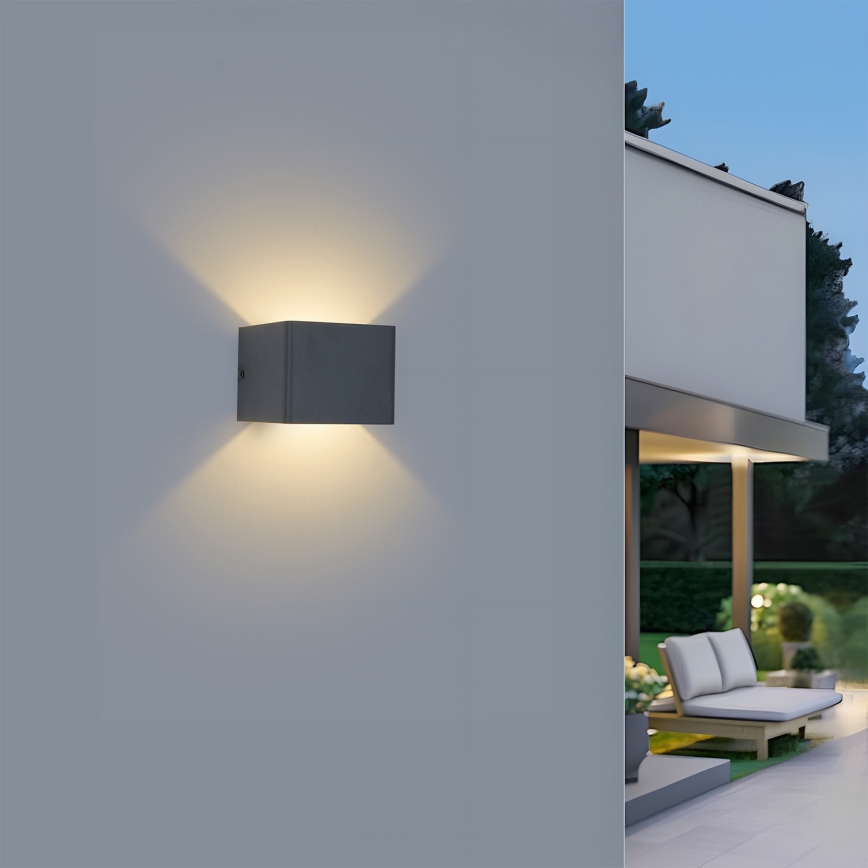 Brilagi - Applique murale extérieure LED DONNANI LED/5W/230V anthracite IP44