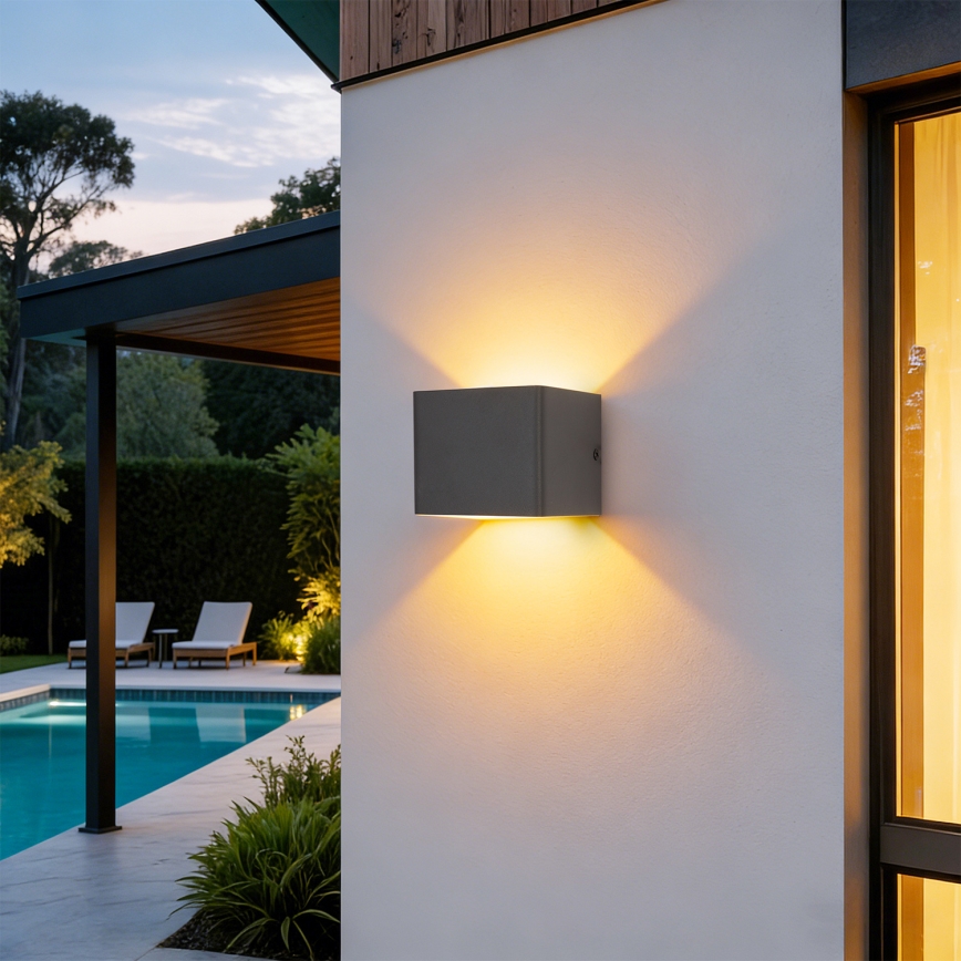 Brilagi - Applique murale extérieure LED DONNANI LED/5W/230V anthracite IP44
