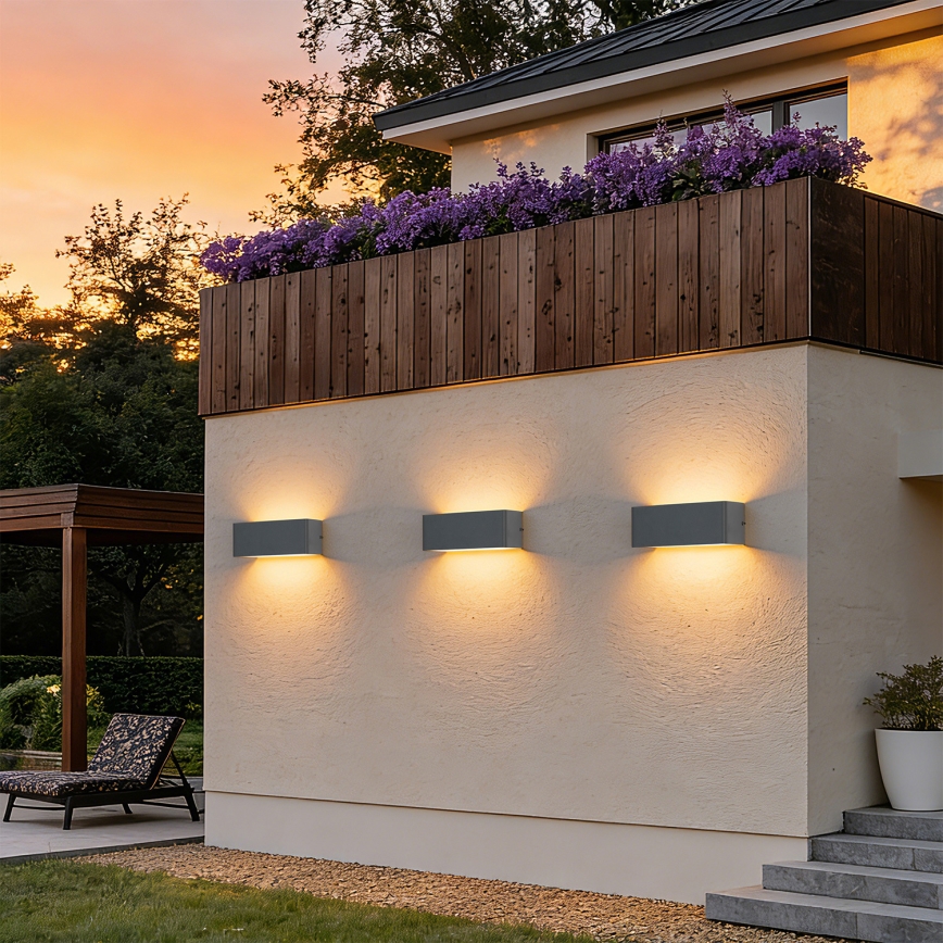 Brilagi - Applique murale extérieure LED DONNANI LED/7W/230V 20 cm anthracite IP44