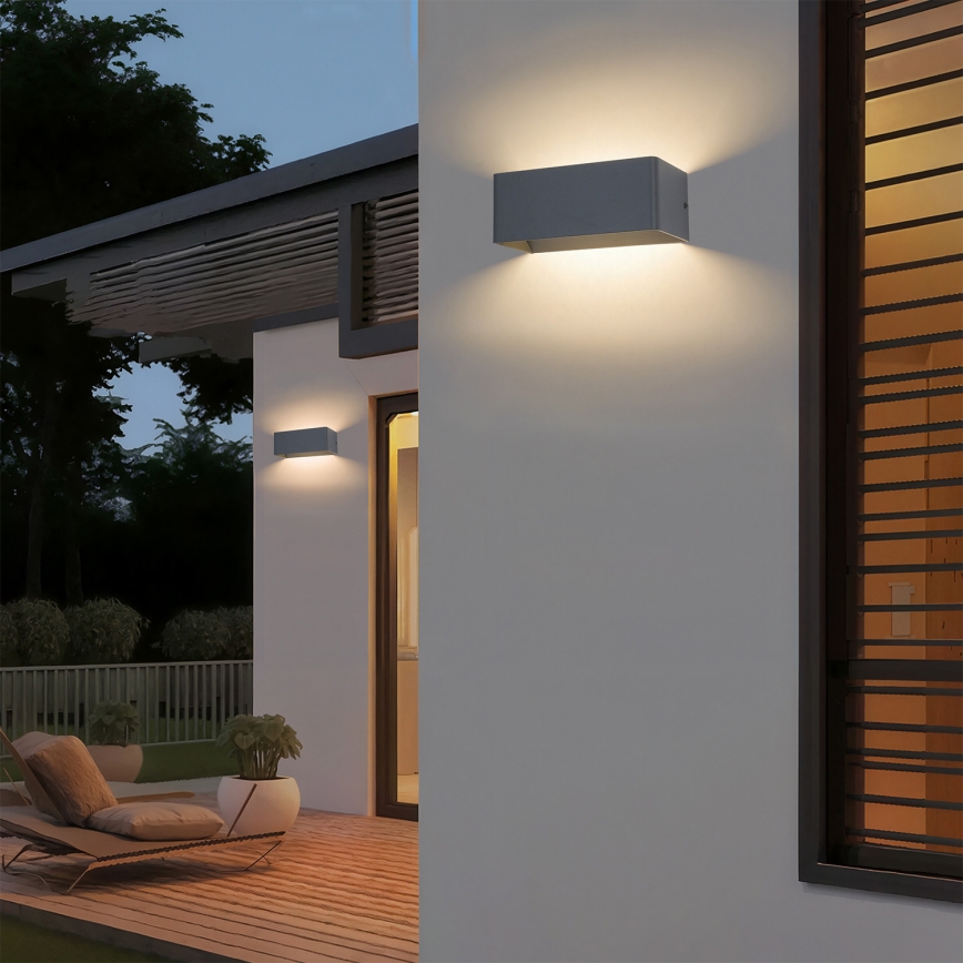 Brilagi - Applique murale extérieure LED DONNANI LED/7W/230V 20 cm anthracite IP44